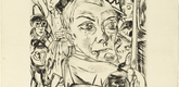 Max Beckmann. Königin Bar (Self-Portrait) (Königinbar [Selbstbildnis]). (1920, published 1921)