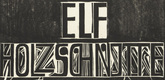Erich Heckel. Title page from the portfolio (Titelblatt aus der Mappe) Eleven Woodcuts, 1912-1919 (Elf Holzschnitte, 1912-1919). 1921