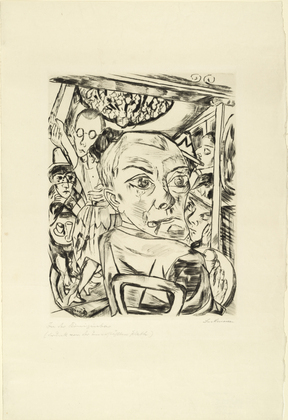 Max Beckmann. Königin Bar (Self-Portrait) (Königinbar [Selbstbildnis]). (1920, published 1921)