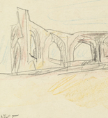 Lyonel Feininger. Ruin on the Cliff. 1934