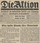 Die Aktion, vol. 2, no. 3. January 15, 1912