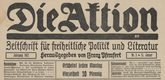 Die Aktion, vol. 2, no. 3. January 15, 1912