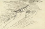 Lyonel Feininger. Ruin on the Cliff. 1934