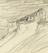 Lyonel Feininger. Ruin on the Cliff. 1934