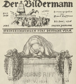 August Gaul. Horn's Ledge (Horns Riff) (front cover, folio 12) from the periodical Der Bildermann, vol. 1, no. 6 (Jun 1916). 1916