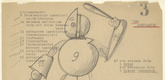 Oskar Schlemmer. Abstract Dancer (Der Abstrakte) from Notes and Sketches for the Triadic Ballet (Das triadische Ballett). (c. 1938)