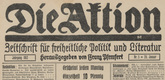 from Die Aktion , vol. 2, no. 5. January 29, 1912