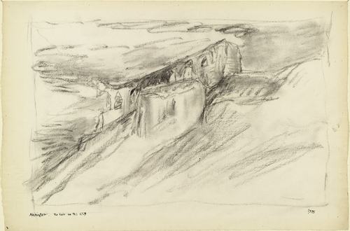 Lyonel Feininger. The Ruin on the Cliff. 1935
