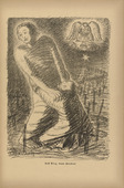 Ernst Barlach. First Victory, then Peace (Erst Sieg, dann Frieden) (plate, p. 81) from the periodical Kriegszeit. Künstlerflugblätter, vol. 1, no. 20 (30 Dec 1914). 1914