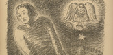Ernst Barlach. First Victory, then Peace (Erst Sieg, dann Frieden) (plate, p. 81) from the periodical Kriegszeit. Künstlerflugblätter, vol. 1, no. 20 (30 Dec 1914). 1914