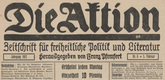 Die Aktion, vol. 2, no. 6. February 5, 1912