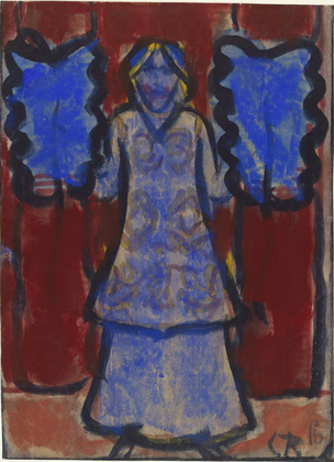 Christian Rohlfs. Blue Fan Dancer. 1916