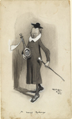 Lyonel Feininger. Ye Learned Apothecary. 1901