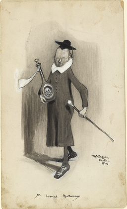 Lyonel Feininger. Ye Learned Apothecary. 1901