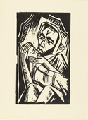 Max Pechstein. Mother (Mutter) (plate, loose leaf) from the periodical Das Kunstblatt, vol. 2, no. 6 (Jun 1918). 1918 (executed 1917)
