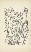 Max Beckmann. First Illustration for Scene 2 (plate facing page 26) from Der Mensch ist kein Haustier (Man Is Not a Domestic Animal). 1937