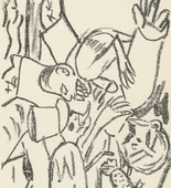 Max Beckmann. First Illustration for Scene 2 (plate facing page 26) from Der Mensch ist kein Haustier (Man Is Not a Domestic Animal). 1937