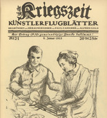 unknown. In the Military Hospital (Im Lazarett) (in-text plate, p. 83) from the periodical Kriegszeit. Künstlerflugblätter, vol. 1, no. 21 (6 Jan 1915). 1915