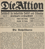 Die Aktion, vol. 2, no. 8. February 19, 1912