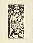 Max Pechstein. Infant (Säugling) (plate, preceding p. 161) from the periodical Das Kunstblatt, vol. 2, no. 6 (Jun 1918). 1918 (executed 1917)