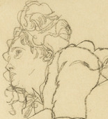 Egon Schiele. Woman with Slipper (Frau mit Hausschuh). 1917