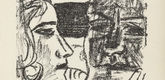 Max Beckmann. Second Illustration for Scene 2 (plate facing page 36) from Der Mensch ist kein Haustier (Man Is Not a Domestic Animal). 1937