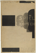 Oskar Schlemmer. Cover (Mappenumschlag) from Play on Heads (Spiel mit Köpfen). (1923)