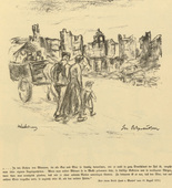 Max Liebermann. In East Prussia (In Ostpreußen) (headpiece, p. 85) from the periodical Kriegszeit. Künstlerflugblätter, vol. 1, no. 21 (6 Jan 1915). 1915