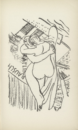 Max Beckmann. First Illustration for Scene 5 (plate facing page 54) from Der Mensch ist kein Haustier (Man Is Not a Domestic Animal). 1937