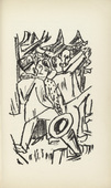 Max Beckmann. Second Illustration for Scene 5 (plate facing page 64) from Der Mensch ist kein Haustier (Man Is Not a Domestic Animal). 1937