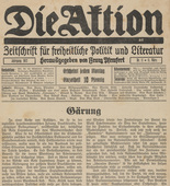 Die Aktion, vol. 2, no. 11. March 11, 1912