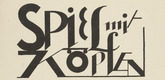 Oskar Schlemmer. Title page (Titelblatt)  from Play on Heads (Spiel mit Köpfen). (1923)
