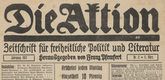 Die Aktion, vol. 2, no. 11. March 11, 1912