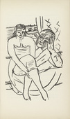 Max Beckmann. Illustration for Scene 6 (plate facing page 70) from Der Mensch ist kein Haustier (Man Is Not a Domestic Animal). 1937
