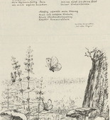 August Gaul. The Meadow (Die Wiese) (plate, folio 16 verso) from the periodical Der Bildermann, vol. 1, no. 8 (Jul 1916). 1916