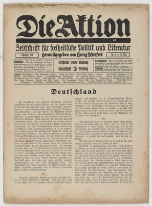 Die Aktion, vol. 2, no. 13. March 25, 1912