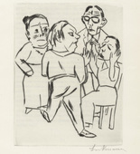 Max Beckmann. Plate (facing page 8) from Ebbi. 1924