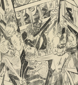 Max Beckmann. Malepartus (plate 8) [Malepartus (Blatt 8)] from Hell (Die Hölle). (1919)