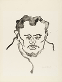 Karl Schmidt-Rottluff. Portrait of H. (Bildnis H.) from the portfolio Brücke 1909. (1909)