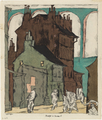 Lyonel Feininger. Street in Arceuil (Strasse in Arceuil). 1915