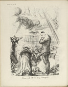 Max Slevogt. Signs of the Times VI: God Shall Bestow Victory on Everyone (Symbole der Zeit VI: Jedem soll er den Sieg verliehen) (plate, folio 17 verso) from the periodical Der Bildermann, vol. 1, no. 8 (Jul 1916). 1916