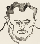 Karl Schmidt-Rottluff. Portrait of H. (Bildnis H.) from the portfolio Brücke 1909. (1909)