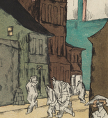 Lyonel Feininger. Street in Arceuil (Strasse in Arceuil). 1915