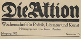 Die Aktion, vol. 2, no. 15. April 10, 1912
