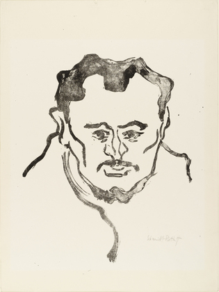 Karl Schmidt-Rottluff. Portrait of H. (Bildnis H.) from the portfolio Brücke 1909. (1909)