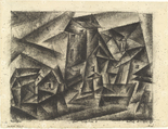 Lyonel Feininger. The Village of Legefeld I (Dorf Legefeld I). 1916