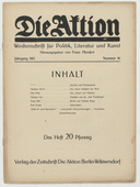 Die Aktion, vol. 2, no. 16. April 17, 1912