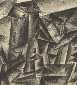 Lyonel Feininger. The Village of Legefeld I (Dorf Legefeld I). 1916