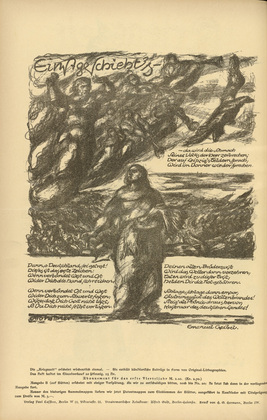 Otto Hettner. It Will Happen One Day (Einst geschieht's) (in-text plate, p. 90) from the periodical Kriegszeit. Künstlerflugblätter, vol. 1, no. 22 (13 Jan 1915). 1915