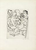 Max Beckmann. Plate (facing page 14) from Ebbi. 1924